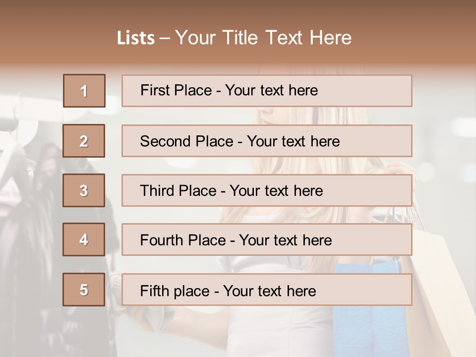 Clothing Shopping Choosing PowerPoint Template