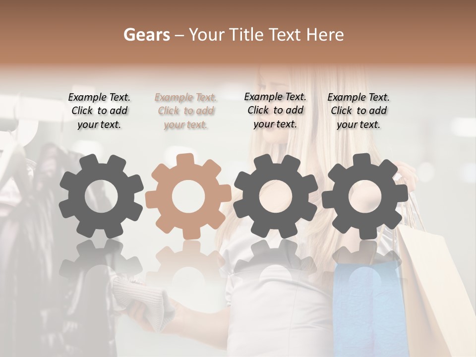 Clothing Shopping Choosing PowerPoint Template