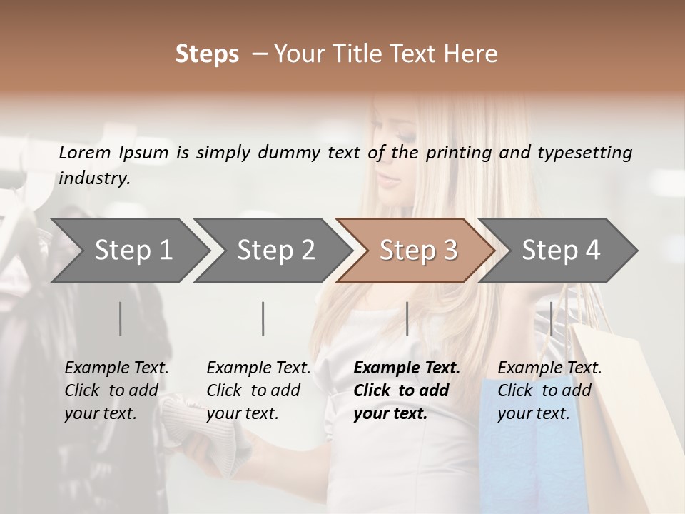 Clothing Shopping Choosing PowerPoint Template