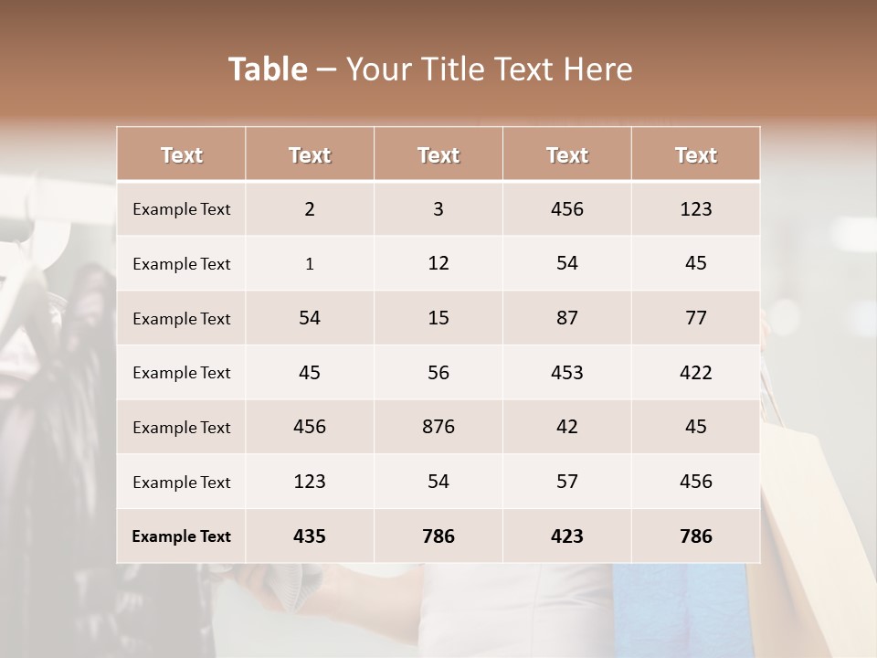 Clothing Shopping Choosing PowerPoint Template