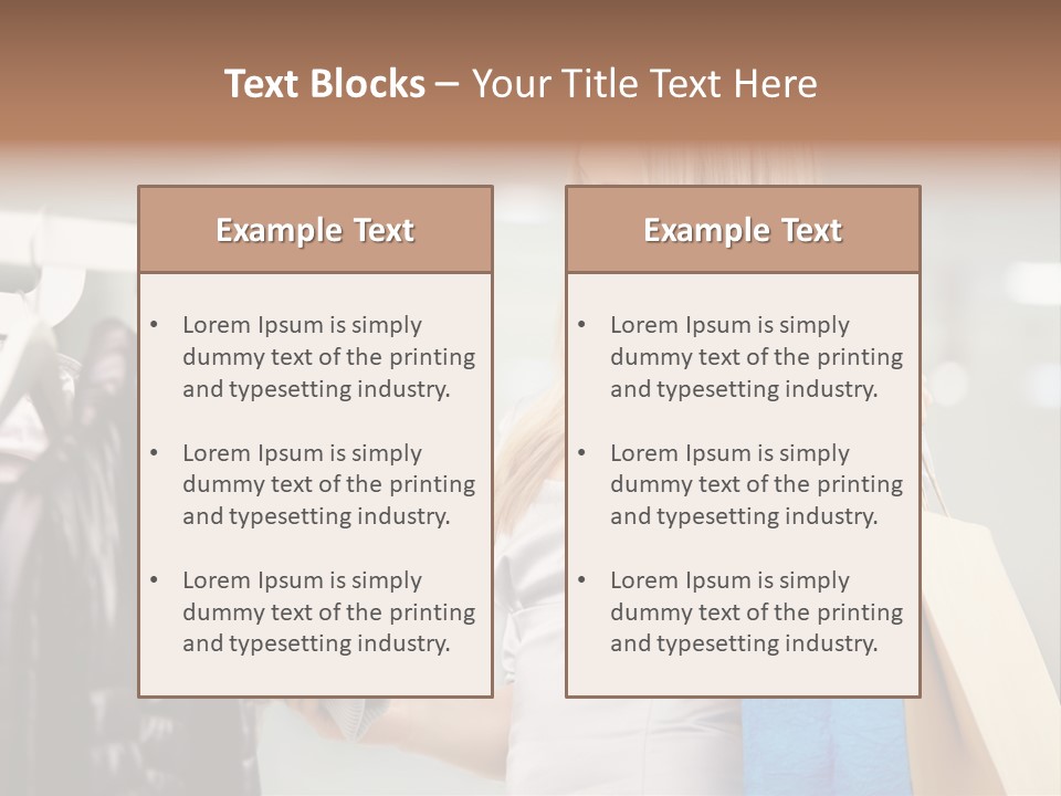 Clothing Shopping Choosing PowerPoint Template