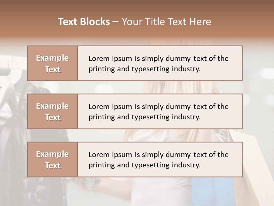 Clothing Shopping Choosing PowerPoint Template