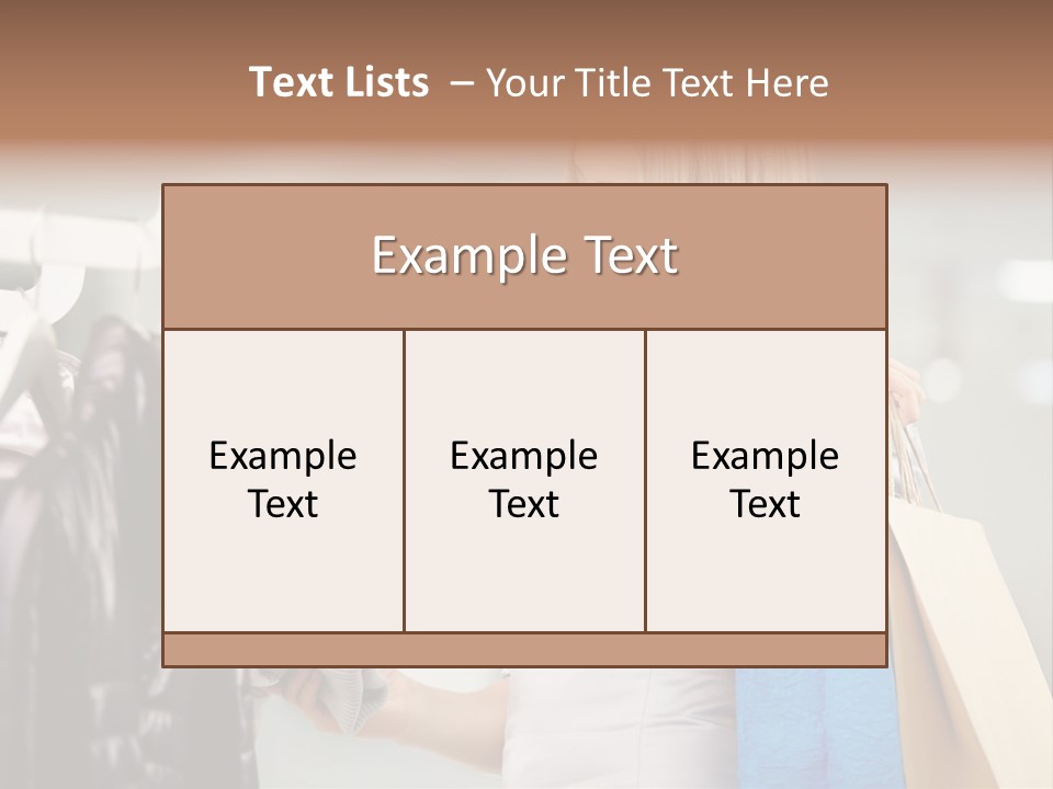 Clothing Shopping Choosing PowerPoint Template