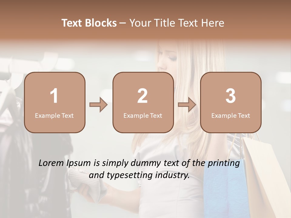 Clothing Shopping Choosing PowerPoint Template
