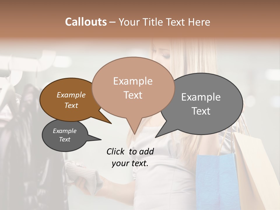 Clothing Shopping Choosing PowerPoint Template