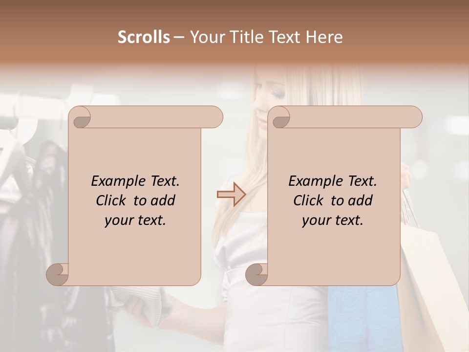 Clothing Shopping Choosing PowerPoint Template