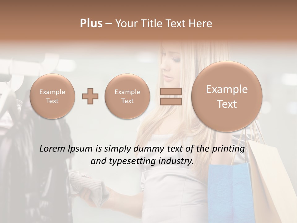 Clothing Shopping Choosing PowerPoint Template
