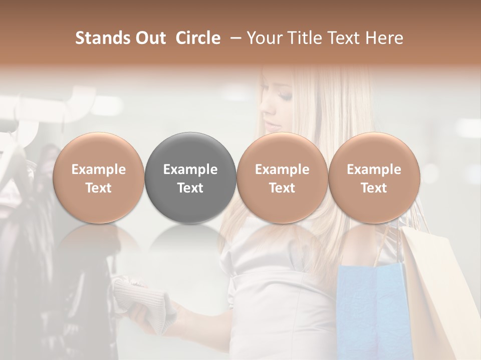 Clothing Shopping Choosing PowerPoint Template