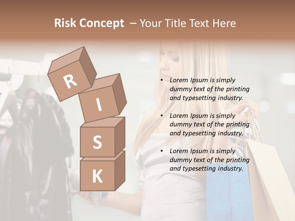 Clothing Shopping Choosing PowerPoint Template