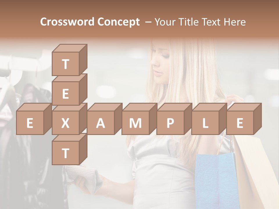 Clothing Shopping Choosing PowerPoint Template