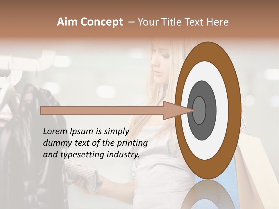 Clothing Shopping Choosing PowerPoint Template