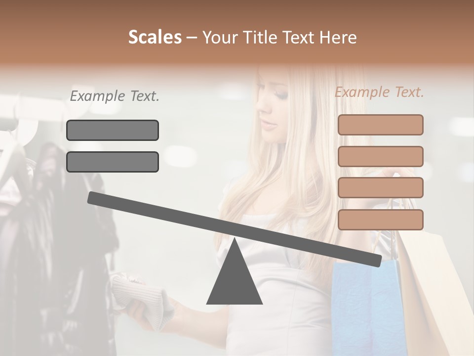 Clothing Shopping Choosing PowerPoint Template