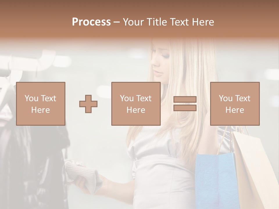 Clothing Shopping Choosing PowerPoint Template