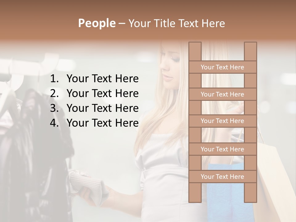 Clothing Shopping Choosing PowerPoint Template