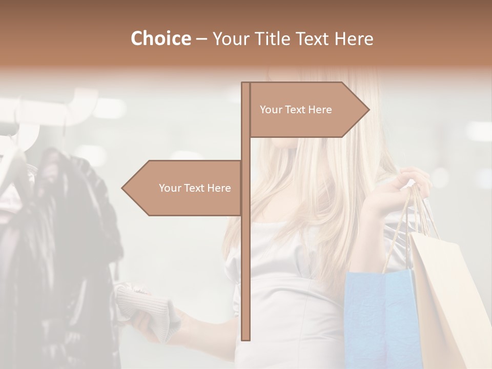Clothing Shopping Choosing PowerPoint Template