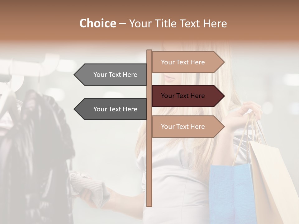 Clothing Shopping Choosing PowerPoint Template