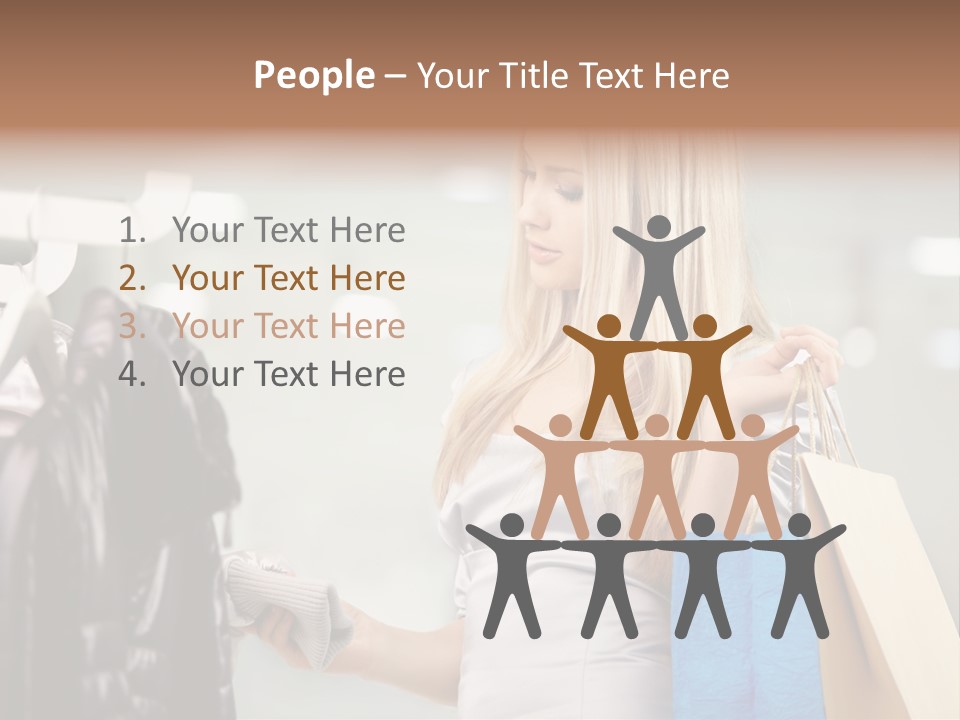 Clothing Shopping Choosing PowerPoint Template