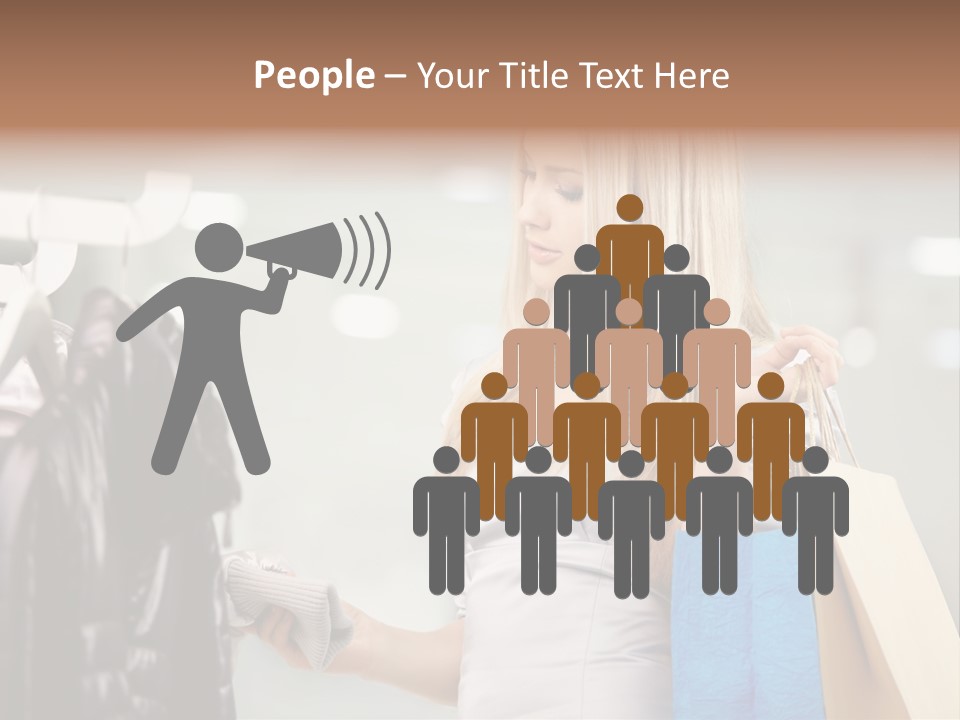 Clothing Shopping Choosing PowerPoint Template