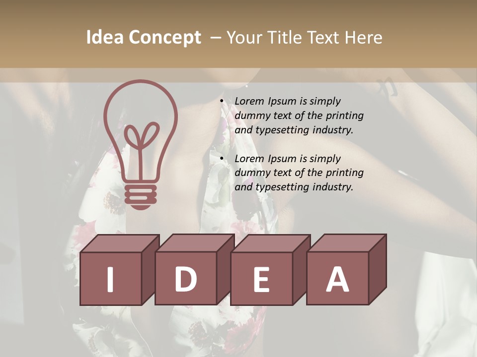 Creativity Think Attitude PowerPoint Template