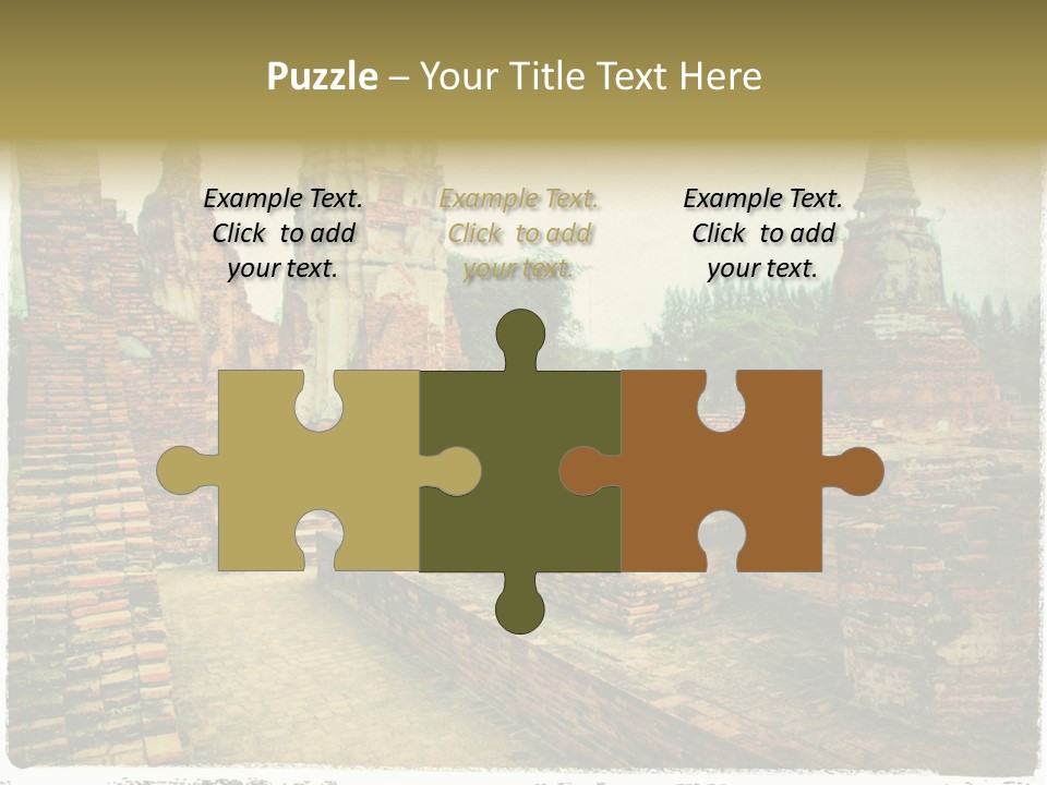 Travel Siam Texture PowerPoint Template