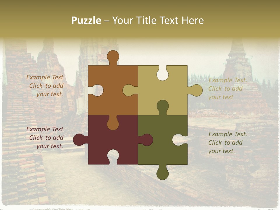 Travel Siam Texture PowerPoint Template