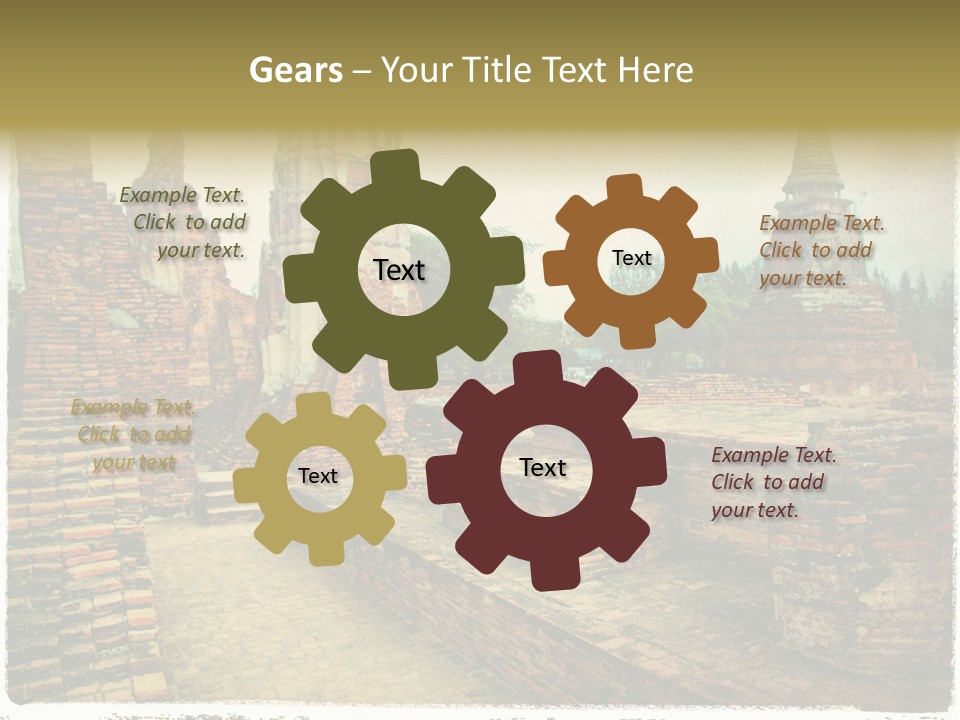 Travel Siam Texture PowerPoint Template