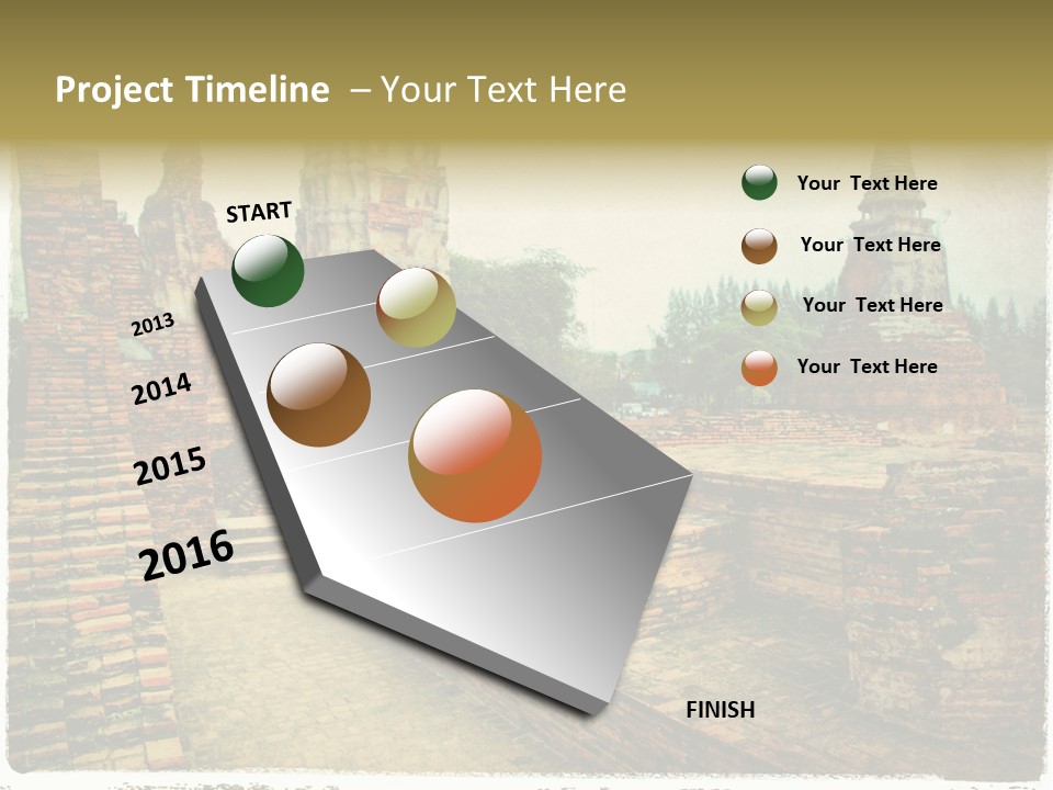 Travel Siam Texture PowerPoint Template