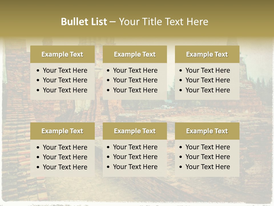 Travel Siam Texture PowerPoint Template