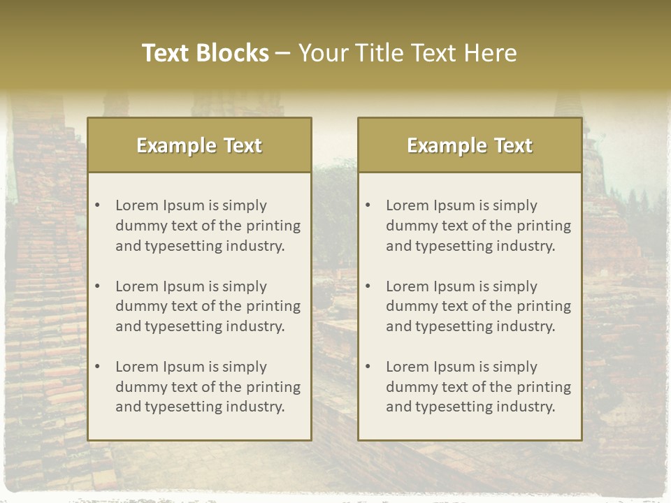 Travel Siam Texture PowerPoint Template