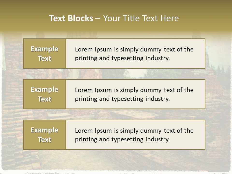 Travel Siam Texture PowerPoint Template