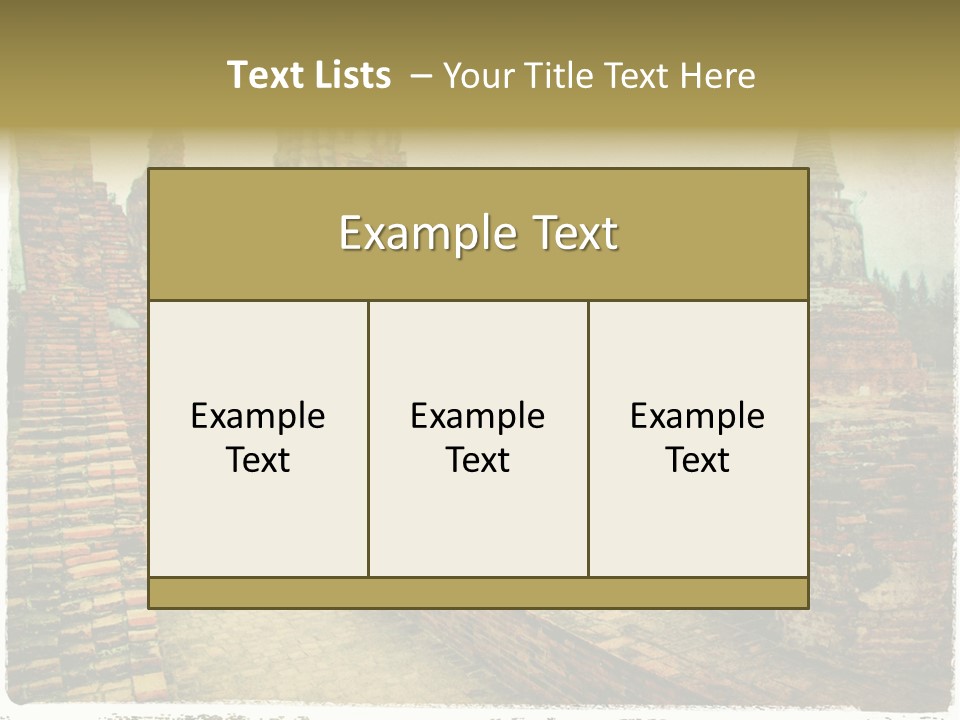 Travel Siam Texture PowerPoint Template