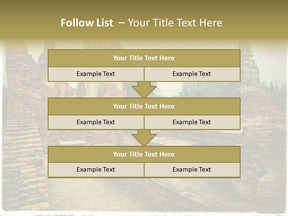 Travel Siam Texture PowerPoint Template