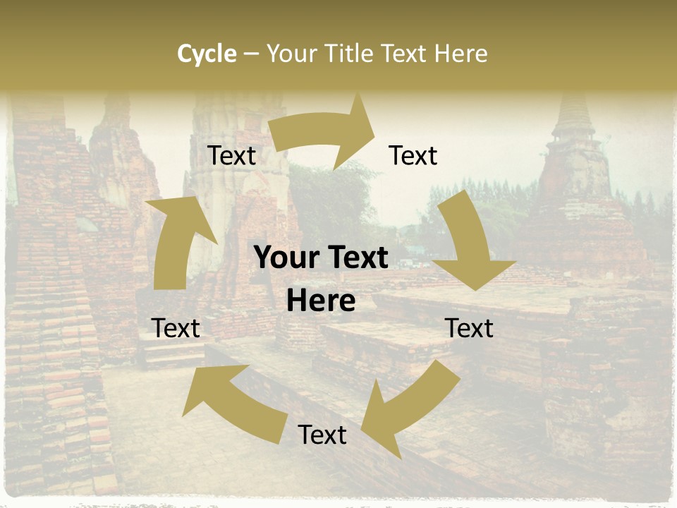 Travel Siam Texture PowerPoint Template