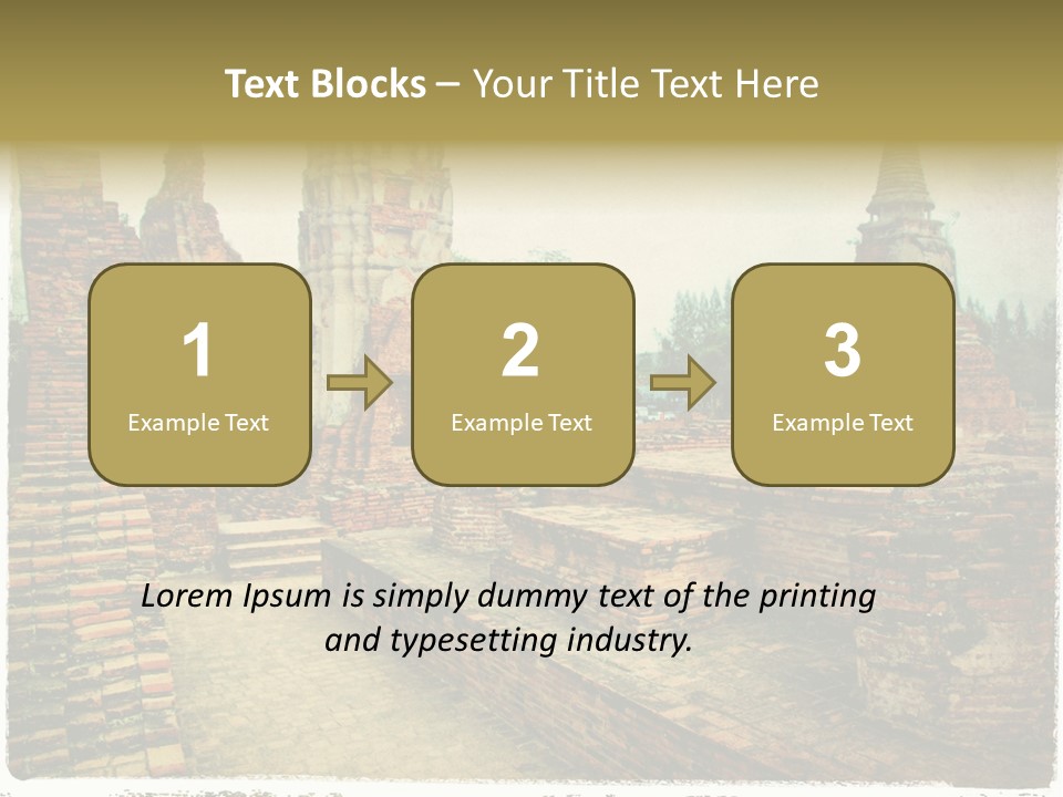 Travel Siam Texture PowerPoint Template