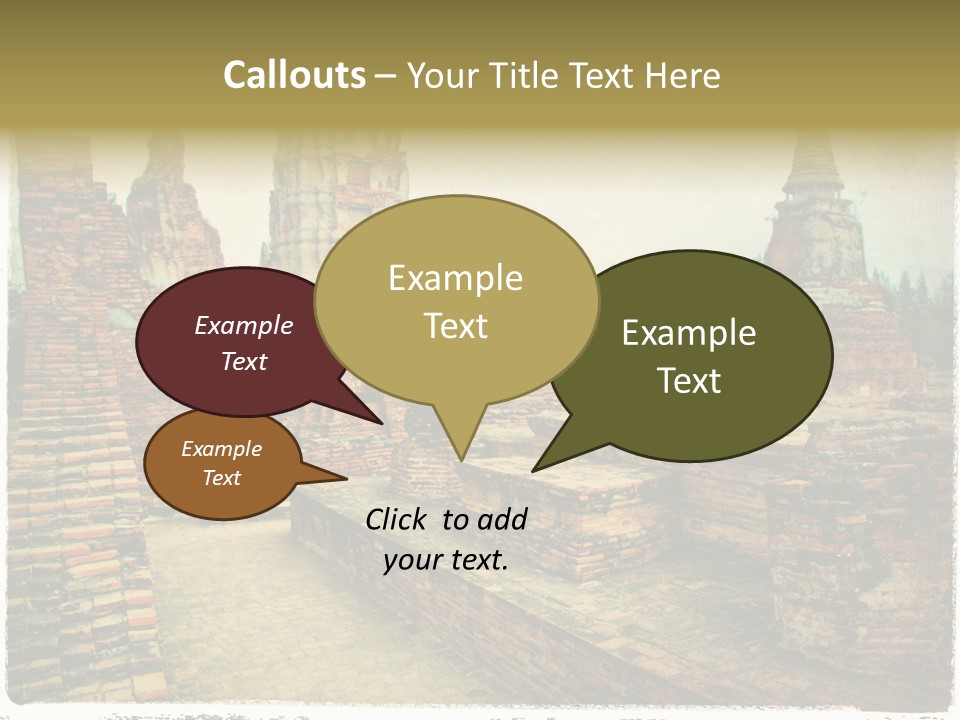 Travel Siam Texture PowerPoint Template