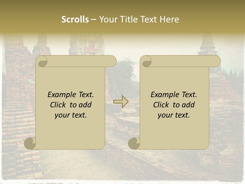 Travel Siam Texture PowerPoint Template
