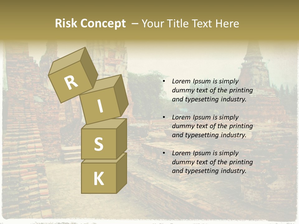 Travel Siam Texture PowerPoint Template