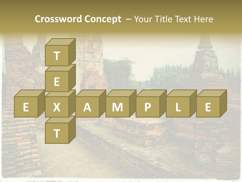 Travel Siam Texture PowerPoint Template