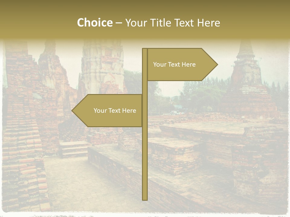 Travel Siam Texture PowerPoint Template