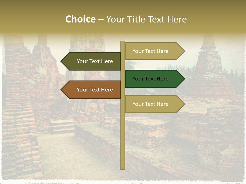 Travel Siam Texture PowerPoint Template