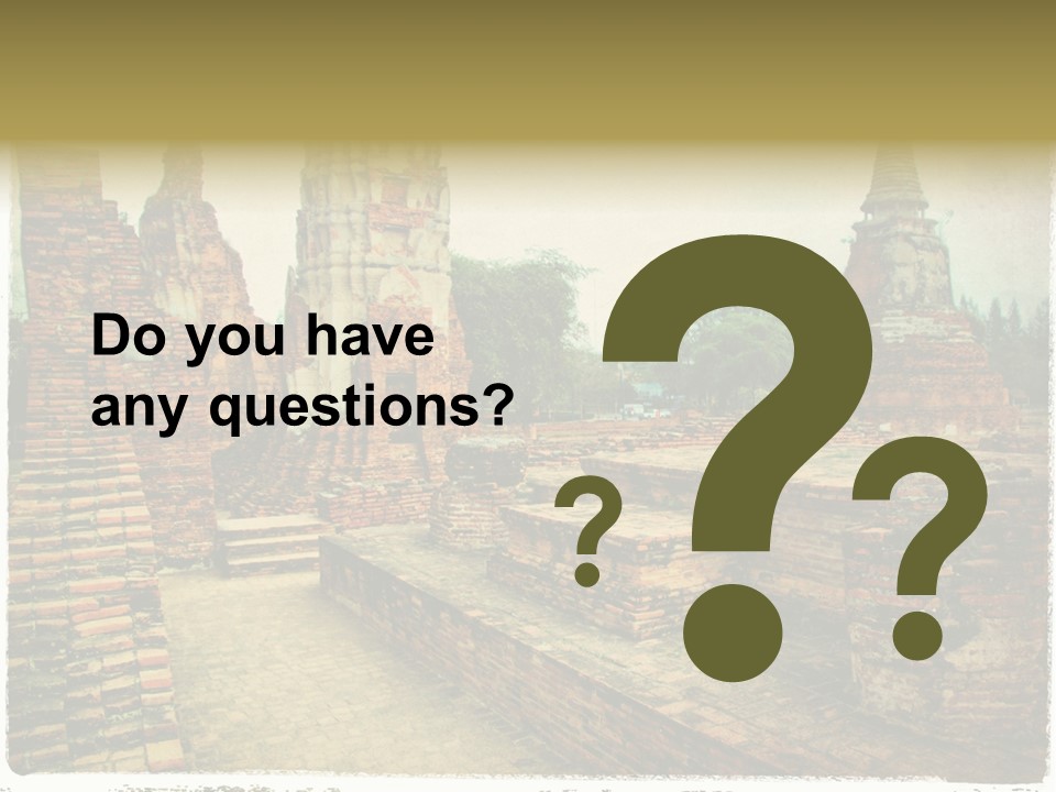 Travel Siam Texture PowerPoint Template