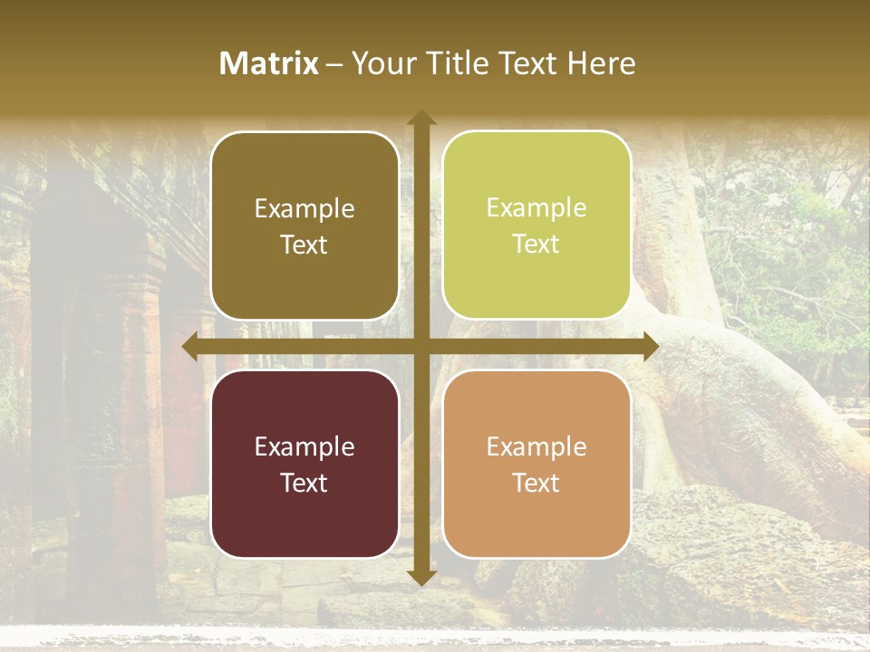 Angkor Archeology Tropical PowerPoint Template