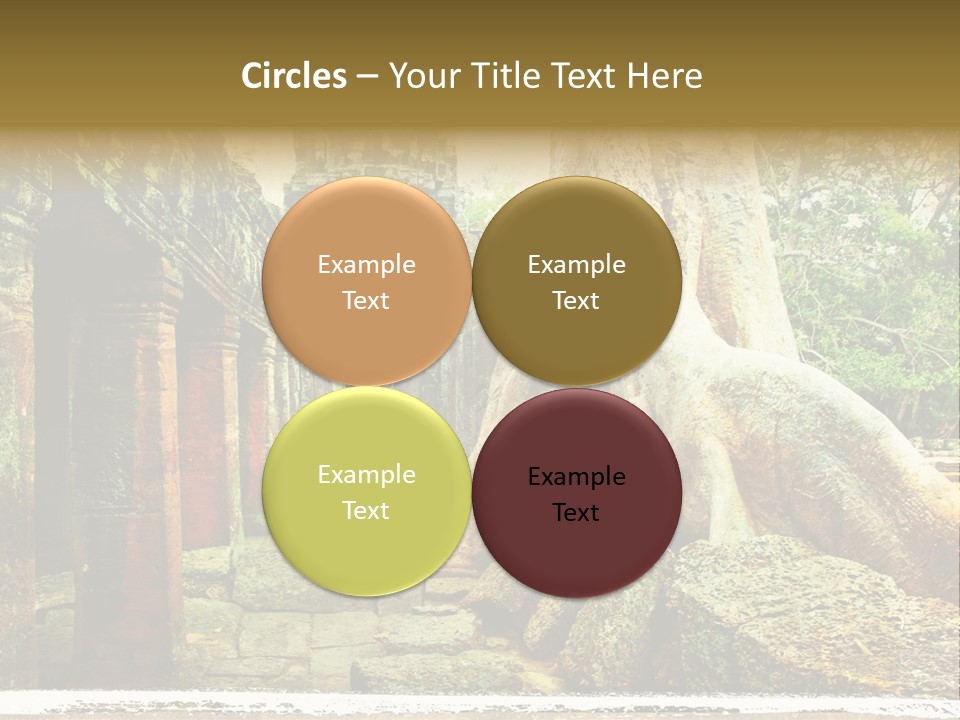 Angkor Archeology Tropical PowerPoint Template