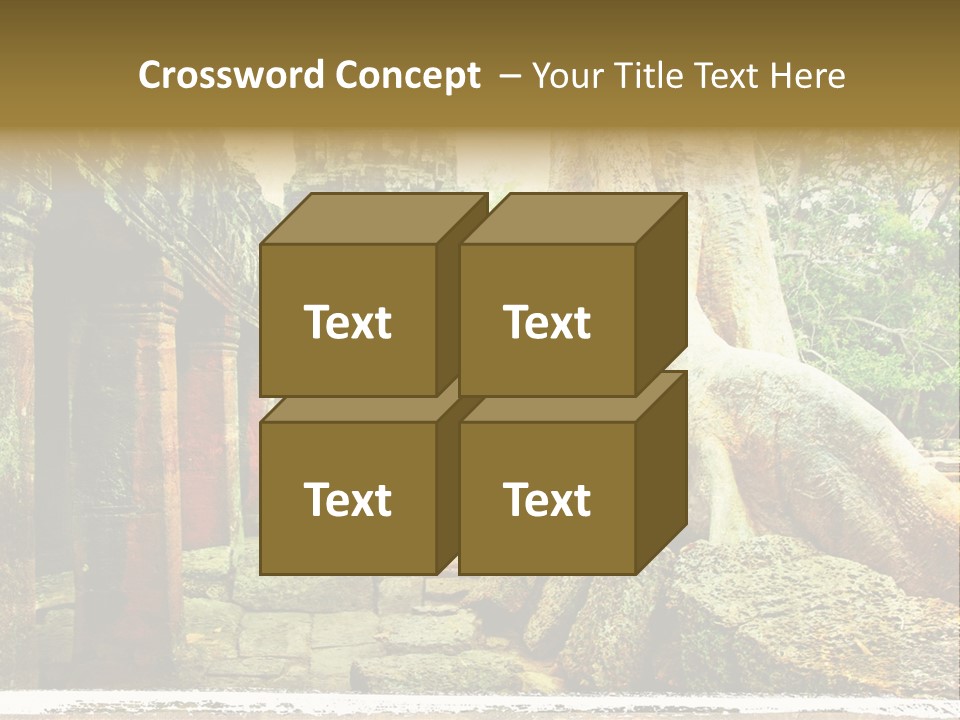 Angkor Archeology Tropical PowerPoint Template