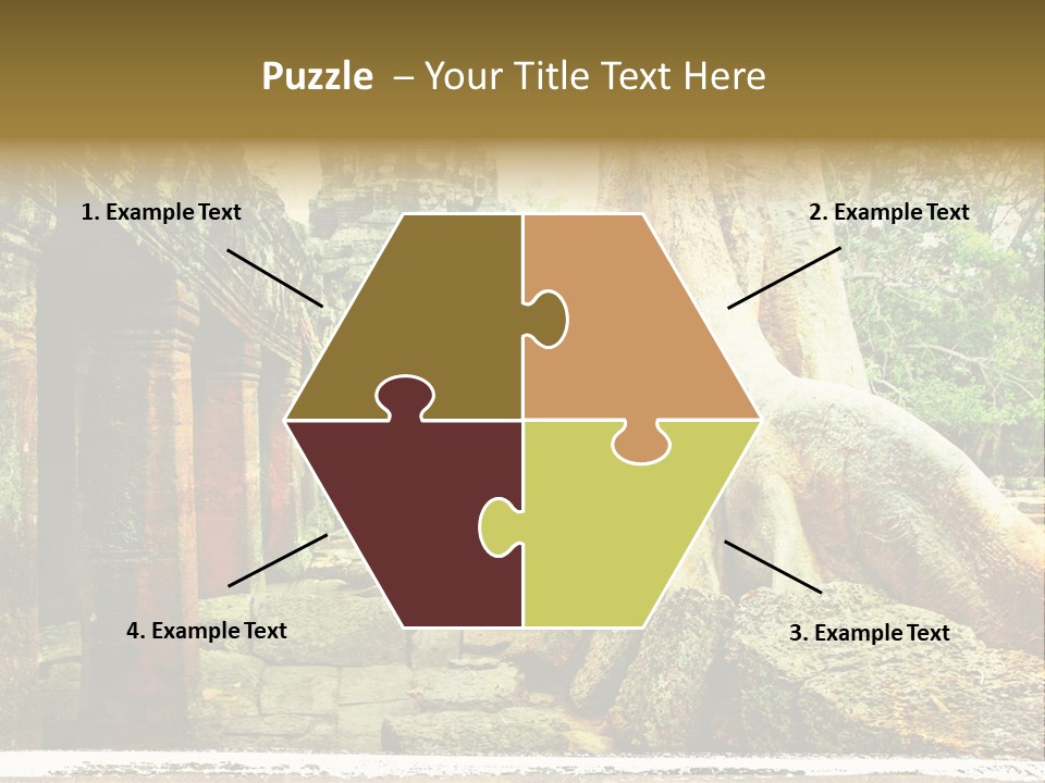 Angkor Archeology Tropical PowerPoint Template