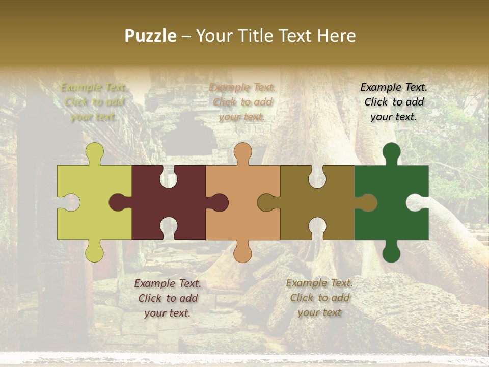 Angkor Archeology Tropical PowerPoint Template