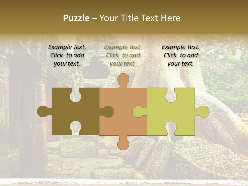 Angkor Archeology Tropical PowerPoint Template