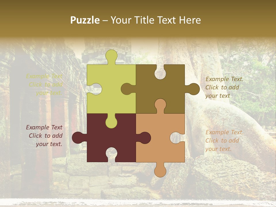 Angkor Archeology Tropical PowerPoint Template