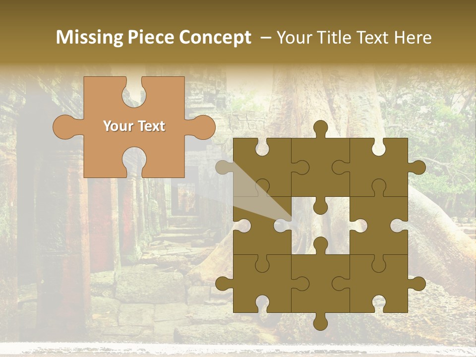 Angkor Archeology Tropical PowerPoint Template