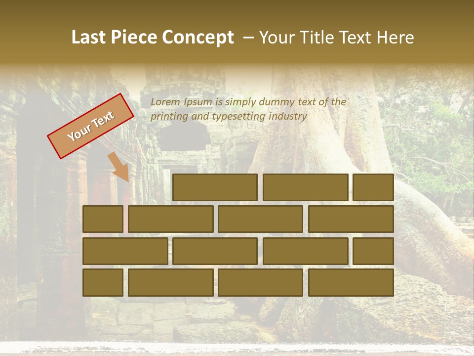 Angkor Archeology Tropical PowerPoint Template